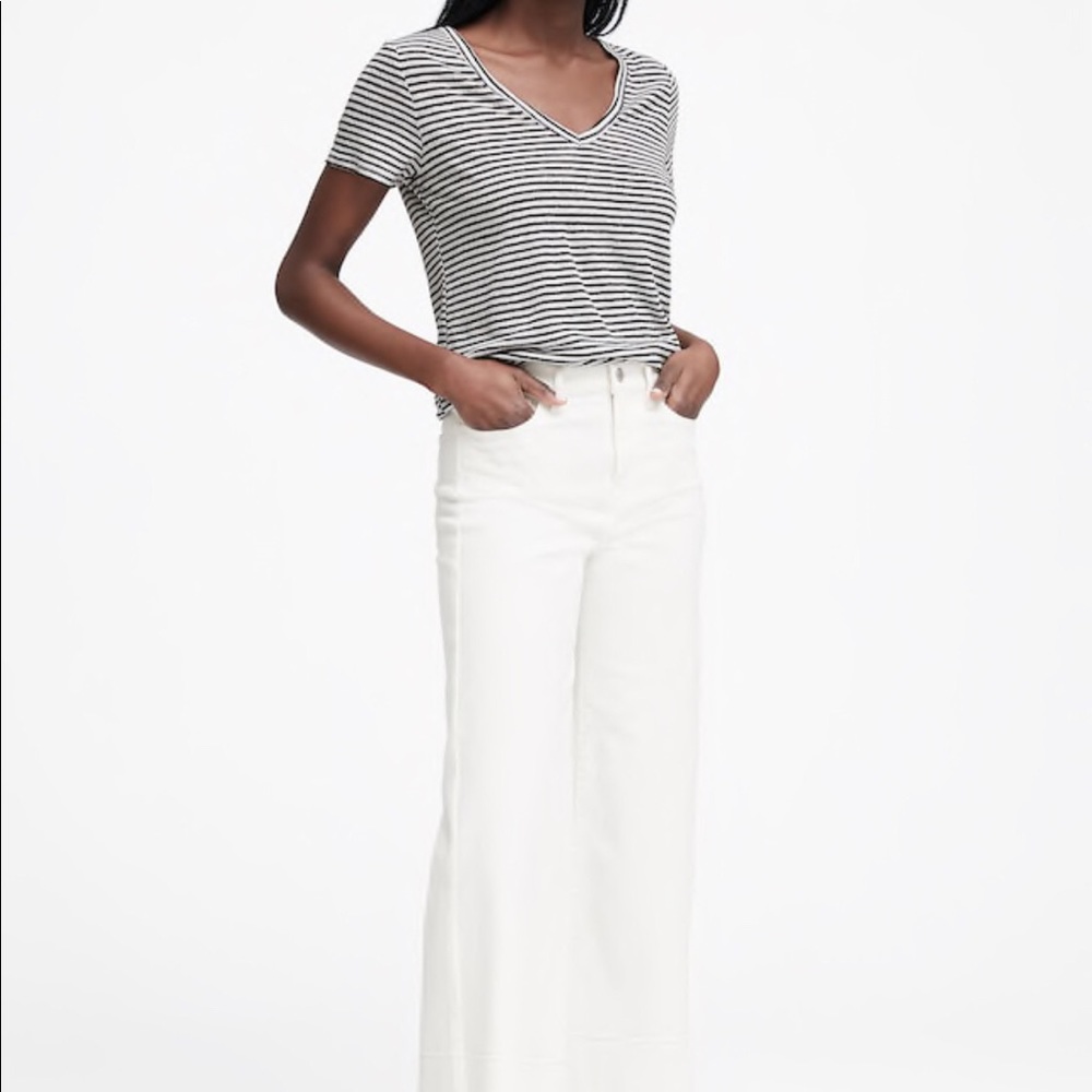 BR Striped gray Linen T-shirt